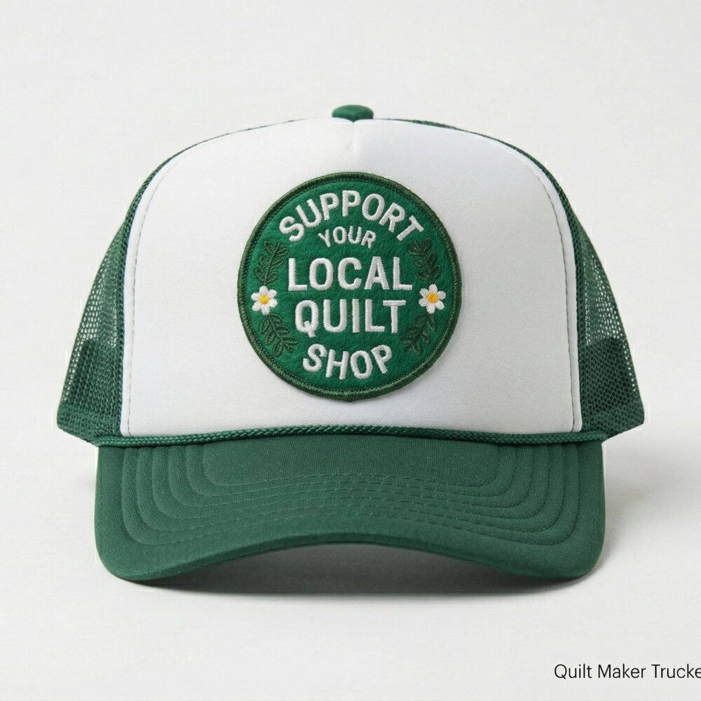 Support Your Local Quilt Shop Trucker Hat by Full Quilt Boogie
