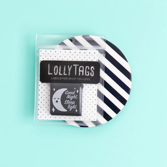 Good Night, Sleep Tight - Woven Sewing Labels by LollyTags