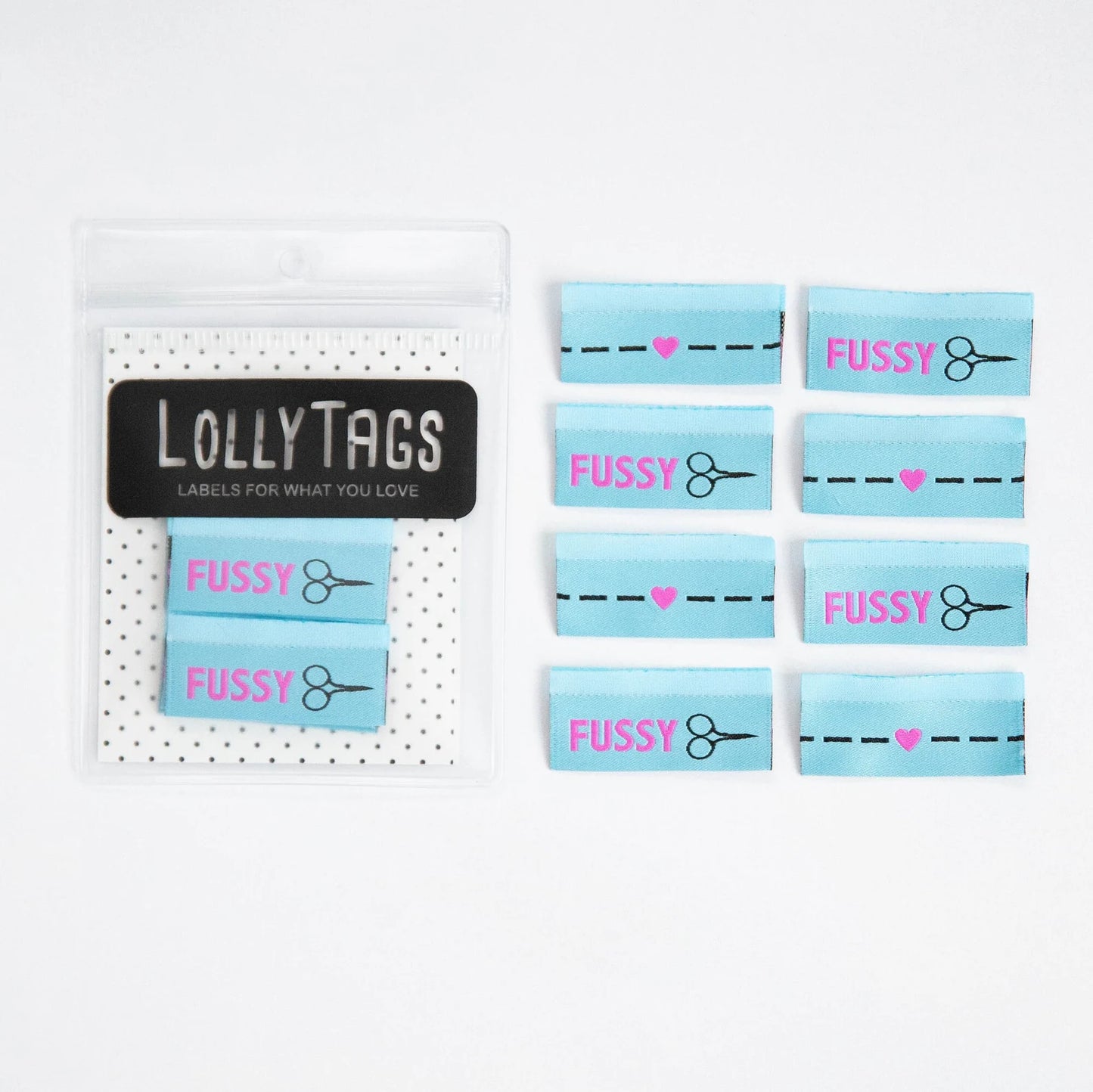 Fussy Cut - Woven Sewing Labels by LollyTags