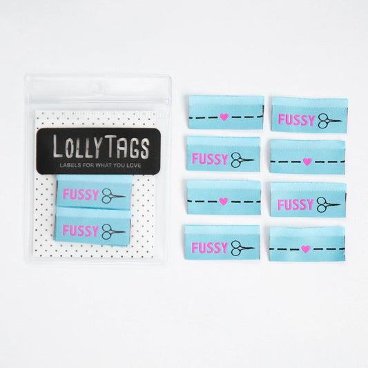 Fussy Cut - Woven Sewing Labels by LollyTags