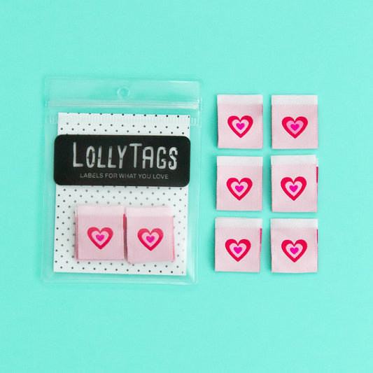 Expanding Heart - Woven Sewing Labels by LollyTags
