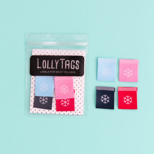 Snowflakes - Woven Sewing Labels by LollyTags