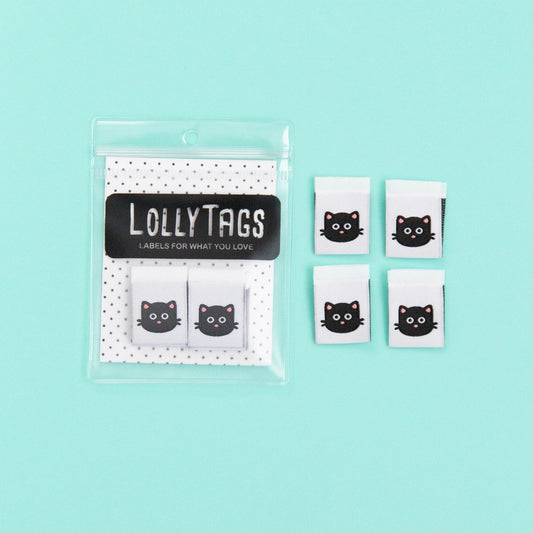 Kitties - Woven Sewing Labels by LollyTags