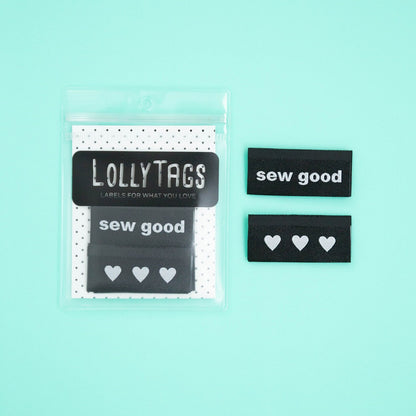 Sew Good - Pack of 8 Woven Sewing Labels by LollyTags