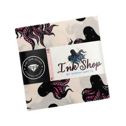 PREORDER: Ink Shop Charm Pack RS2139PP Precut by Sarah Watts for Ruby Star Society