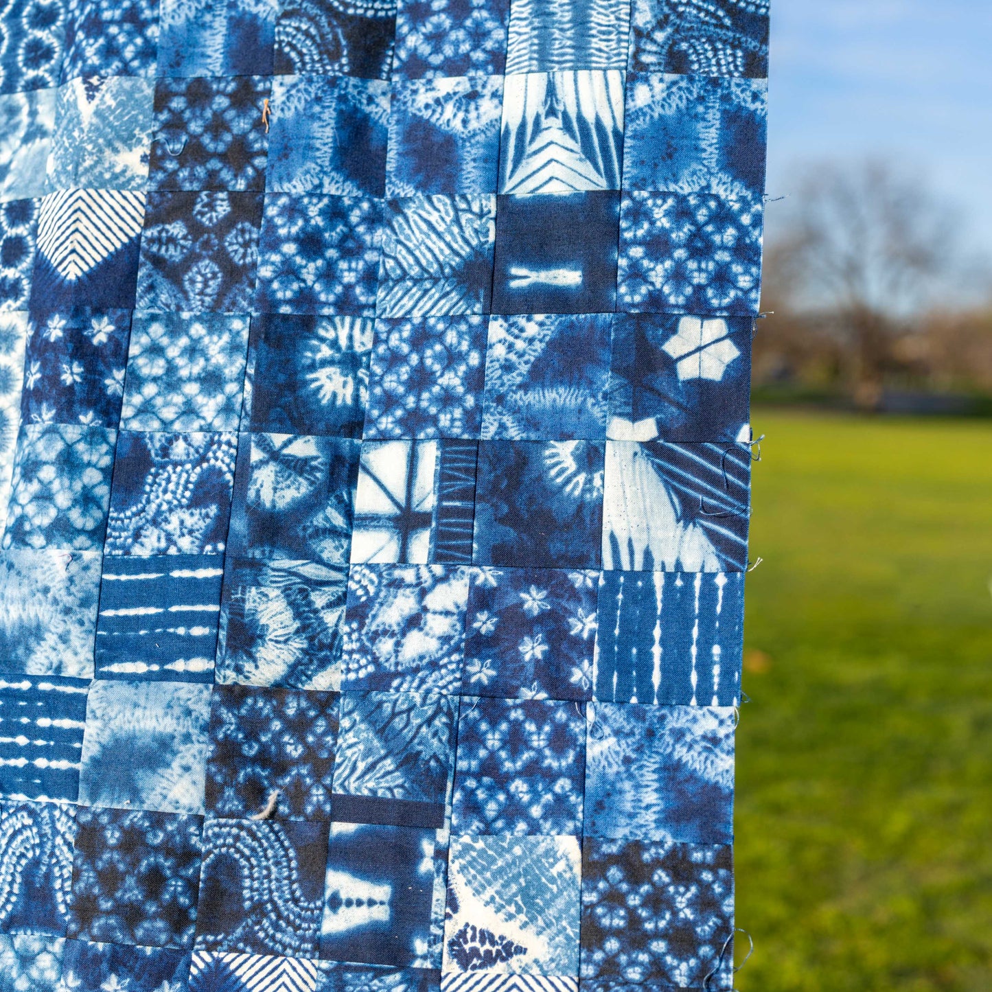 Personal Destash: Japanese Indigo Patchwork Top