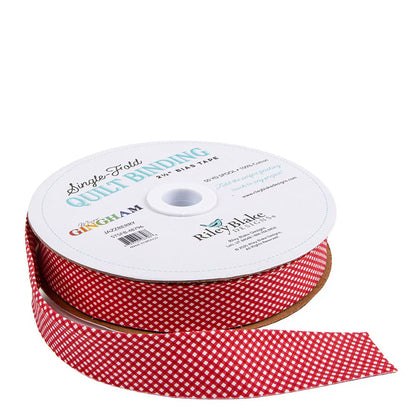 Single Fold Bias Binding by Riley Blake Jazzberry Gingham