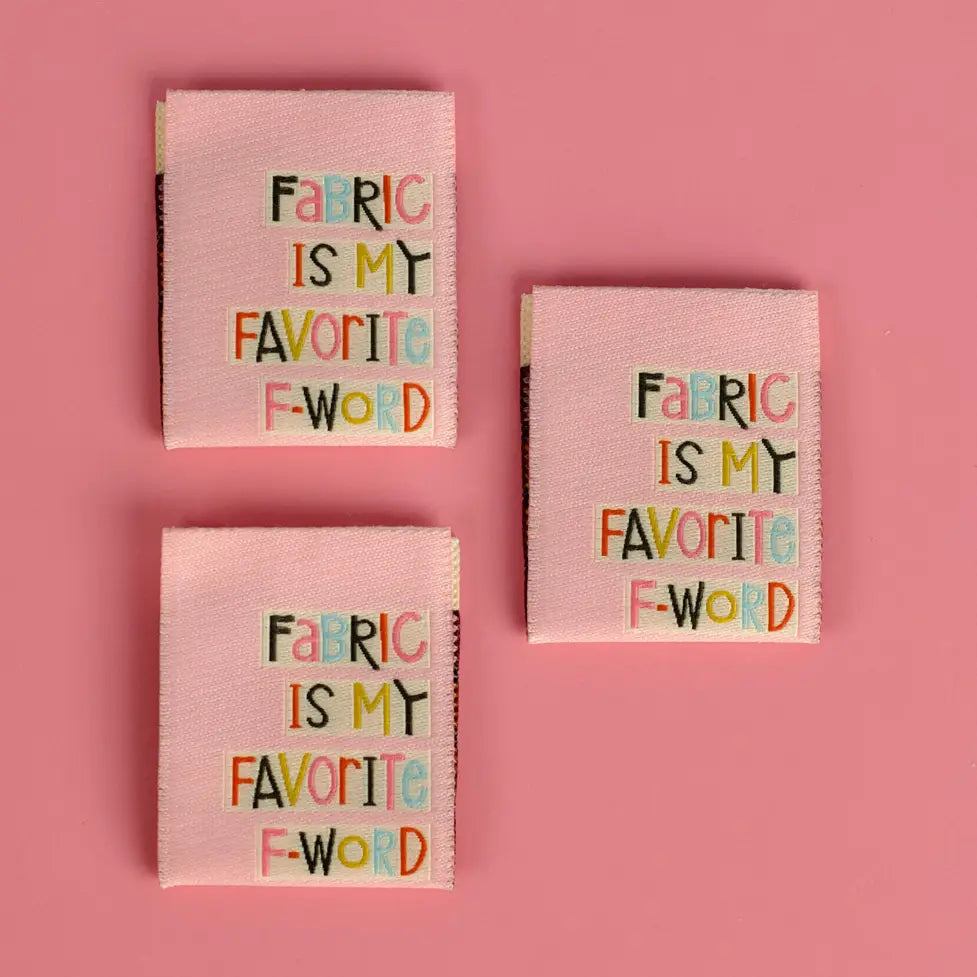 Fabric is My favorite F-Word Labels by Kati Cupcake