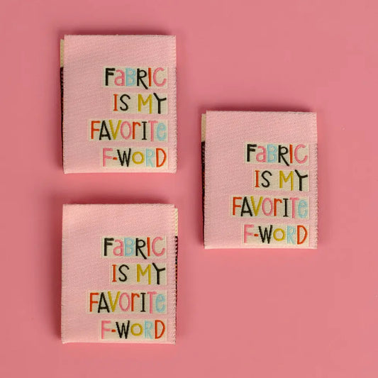 Fabric is My favorite F-Word Labels by Kati Cupcake