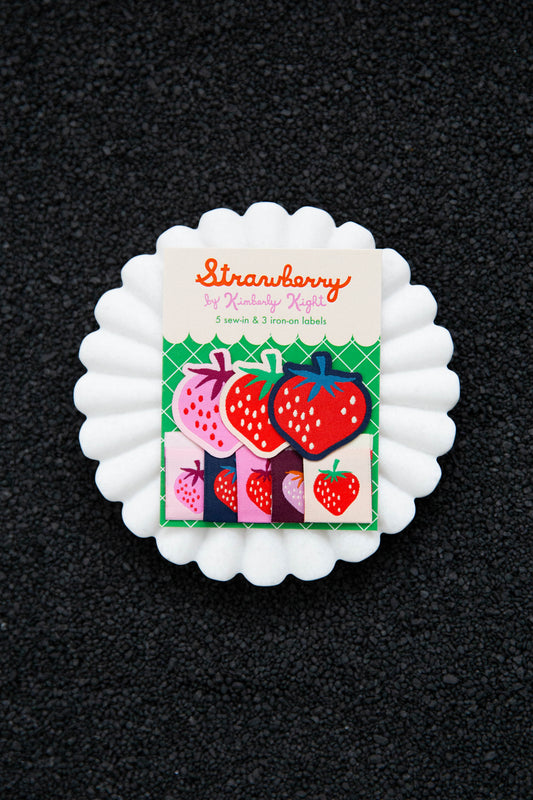Strawberries (Classic) Label and Patches by Kimberly Kight for Lolly Tags