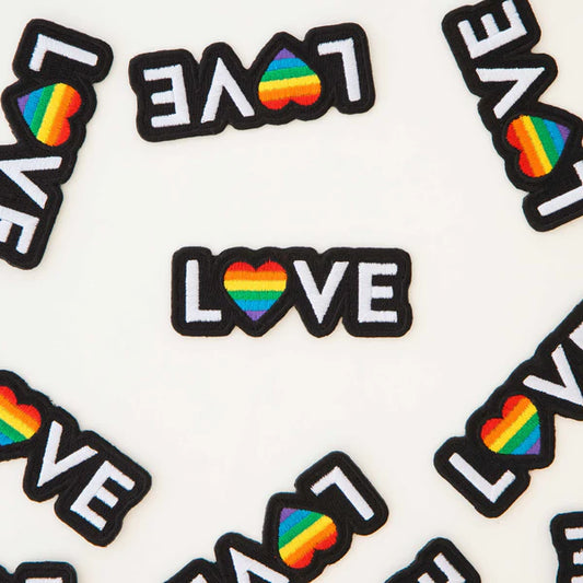 Love Pride Iron On Patch - Sarah Hearts
