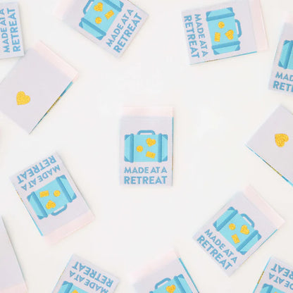 Made at a Retreat Woven Labels by Sarah Hearts