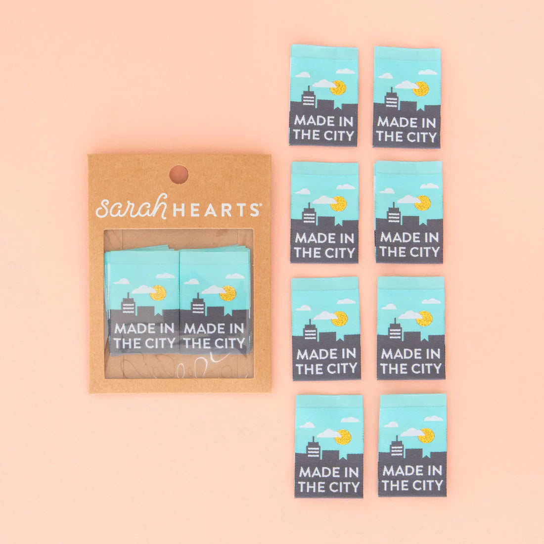 Made in the City Woven Labels by Sarah Hearts