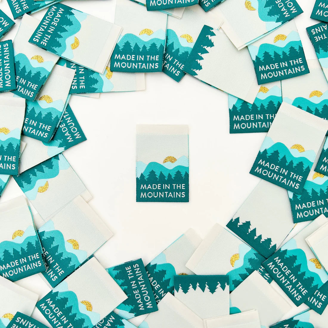 Made in the Mountains Woven Labels by Sarah Hearts