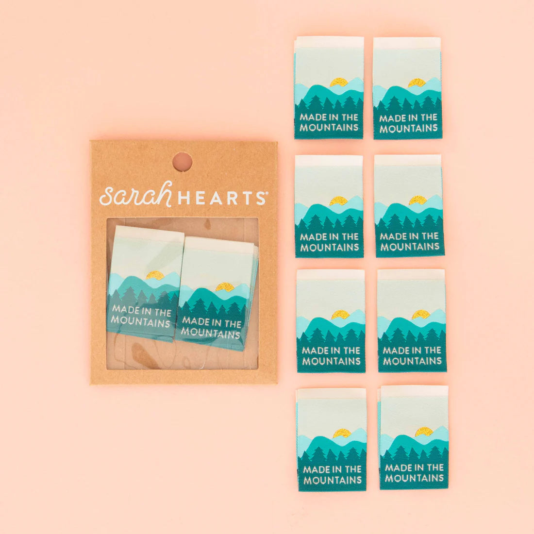 Made in the Mountains Woven Labels by Sarah Hearts