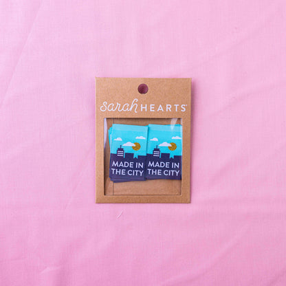 Made in the City Woven Labels by Sarah Hearts