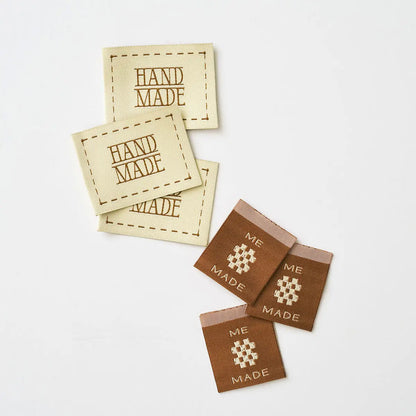Handmade Stitched Labels in Ginger by Matchy Matchy