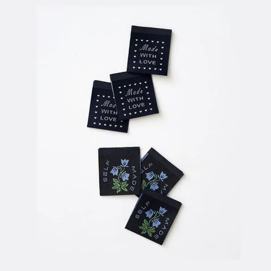 Self Made Botanical Blue Labels in Currant by Matchy Matchy