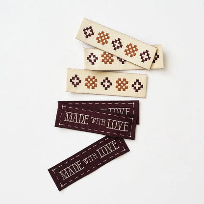 Made with Love Rectangle Labels in Currant by Matchy Matchy