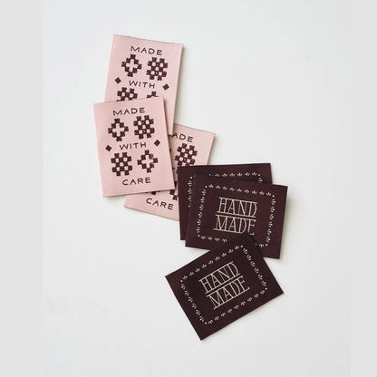 Handmade With Care Labels in Pink by Matchy Matchy