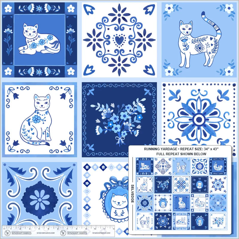 Chateau Meow PANEL  by Whistler Studio for Windham | 55341D-1