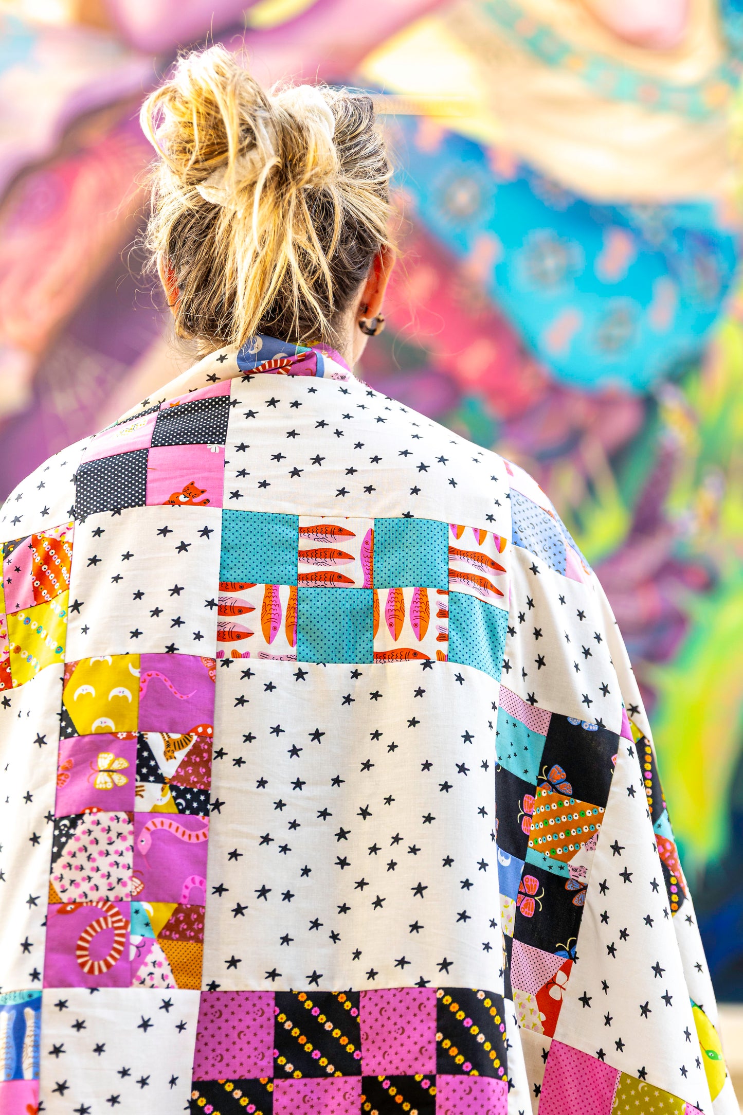 SAMPLE SALE! Millennial Nostalgia - quilt top + pieced backing + precut binding (AUG 27th PICS)