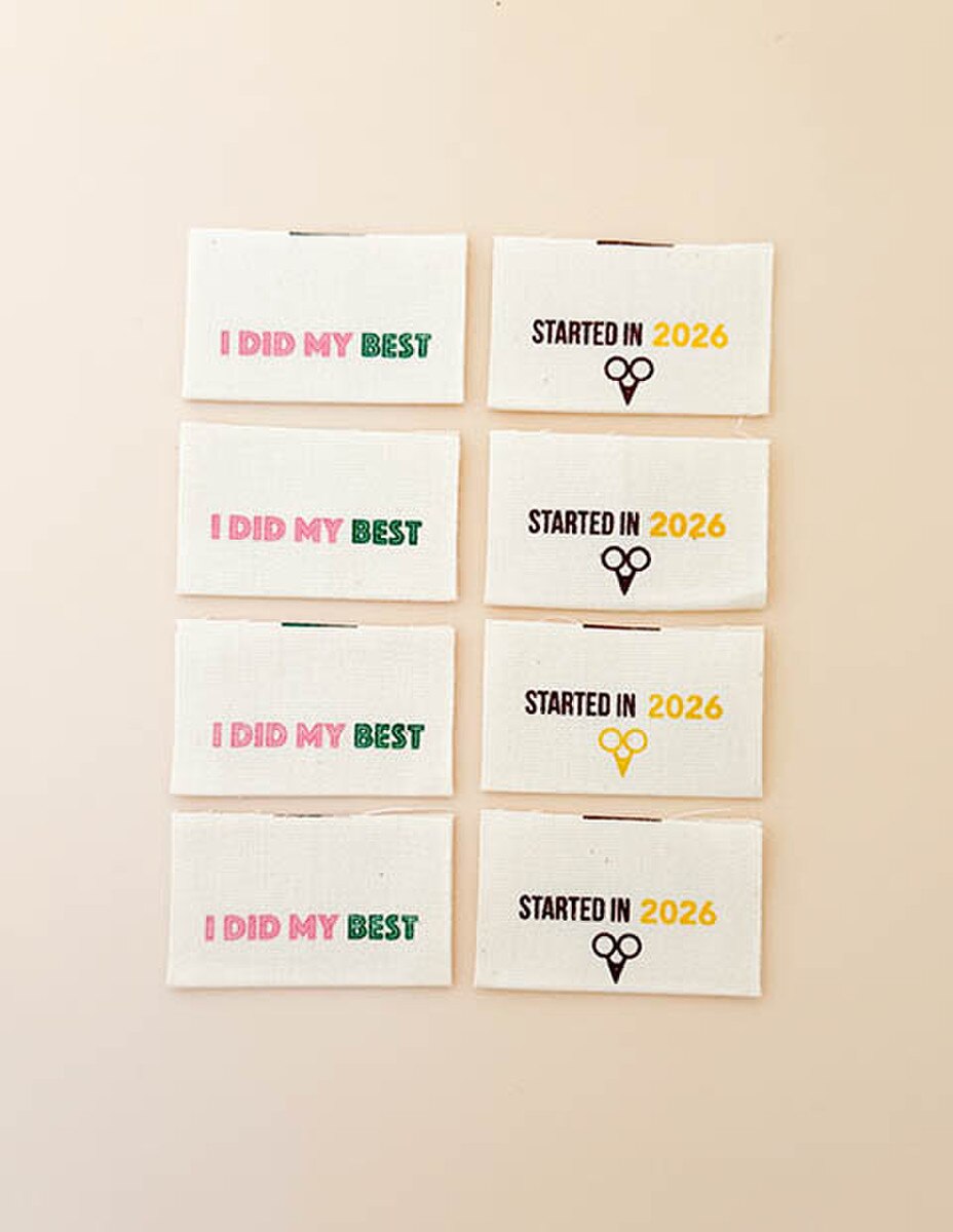I Did My Best  - Cotton Labels by Minki Kim
