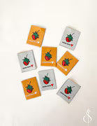 Made With Love Strawberry  Woven Labels by Minki Kim