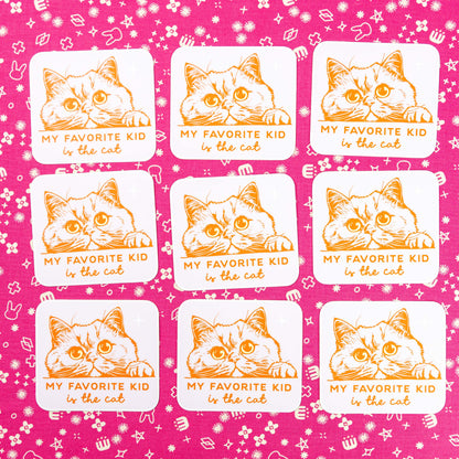 My Favorite Kid is the Cat - Sticker by Yarnival Stickers