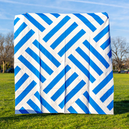 Personal Destash: Ocean Sails pieced Quilt Top