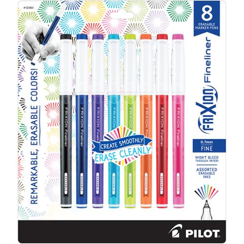 FriXion Fineliners Pack of 8 Erasable Colors