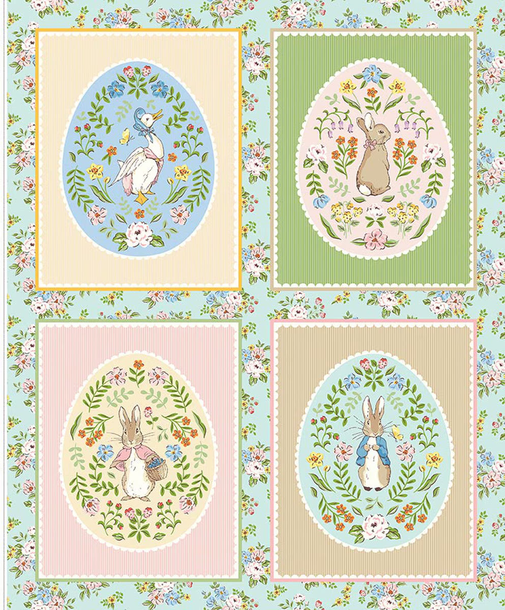 PREORDER: Peter Rabbit Spring Panel by Riley Blake