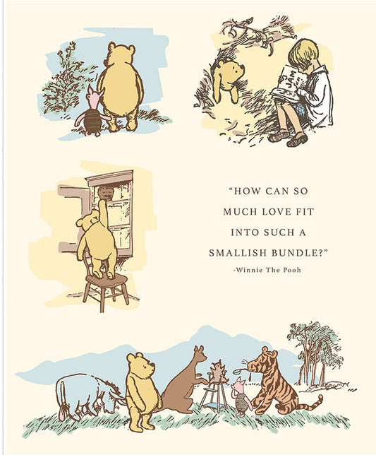 PREORDER: Winnie the Pooh Baby Panel P18597-PANEL