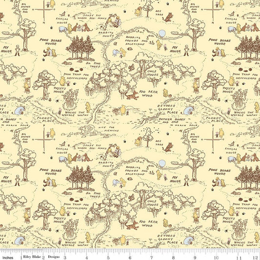 PREORDER: Winnie the Pooh Baby 100 Aker Map C18592-Yellow