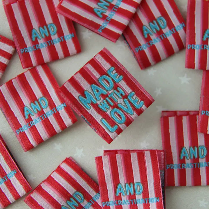 Made With Love and Procrastination Labels by P.S. I Made It