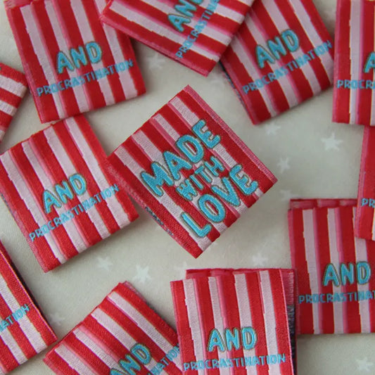Made With Love and Procrastination Labels by P.S. I Made It