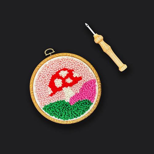 Mushroom Punch Needle Kit by Melody Miller for The Urban Acres