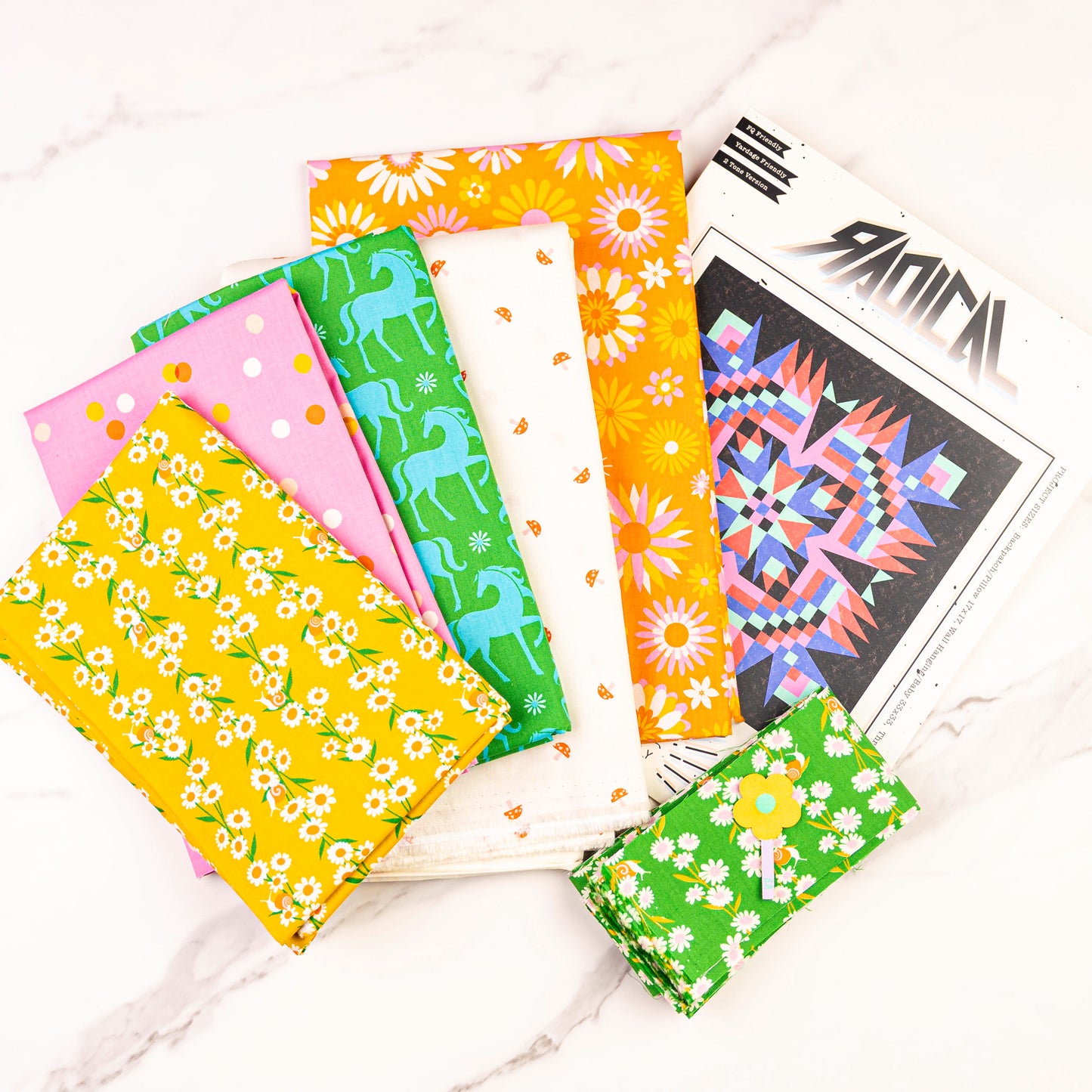 SAMPLE SALE: Radical pieced Quilt Top