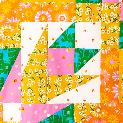 SAMPLE SALE: Radical pieced Quilt Top