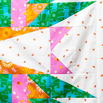 SAMPLE SALE: Radical pieced Quilt Top