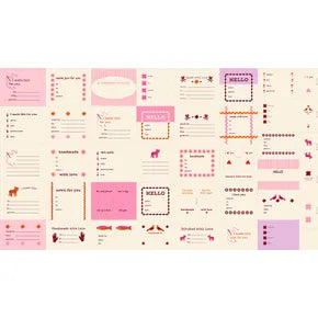 1 800 Calico Panel Pink RS4165 12 by Alexia Abegg for Ruby Star Society
