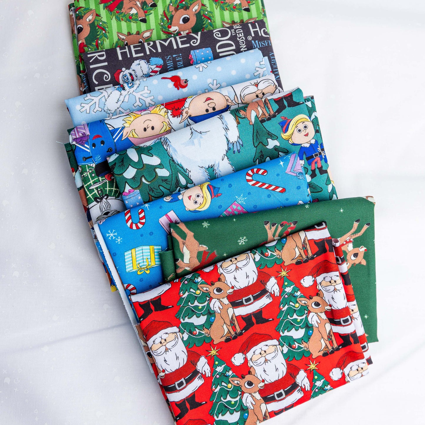 Vintage Rudolph 8pc Fat Quarter Bundle