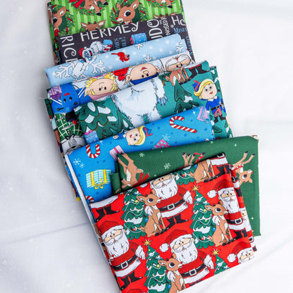 Vintage Rudolph 8pc Fat Quarter Bundle