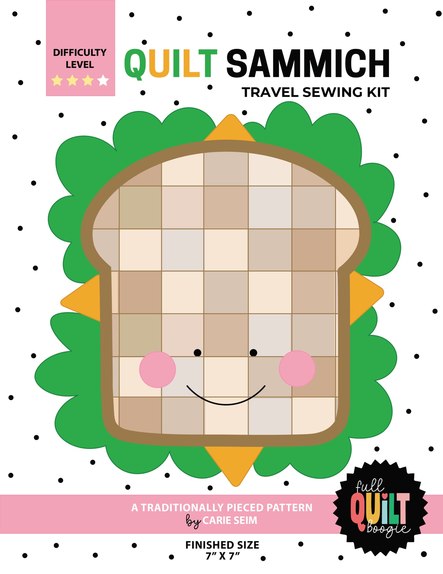 Quilt Sammie Travel Kit Paper Pattern by Full Quilt Boogie