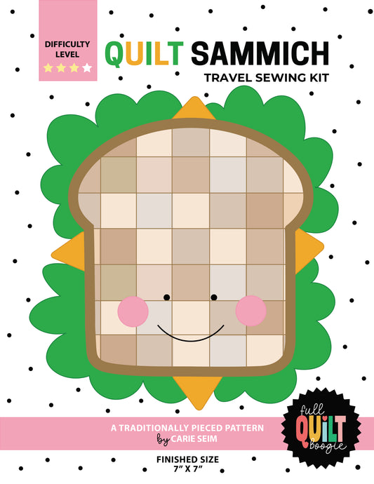 Quilt Sammie Travel Kit Paper Pattern by Full Quilt Boogie