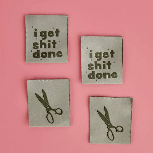 I Get Shit Done Sewing Labels by Kati Cupcake