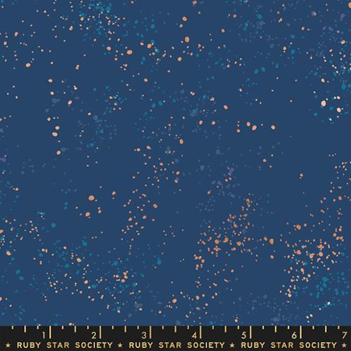 Speckled Metallic Bluebell  RS5027 109M - by Rashida Coleman Hale for Ruby Star