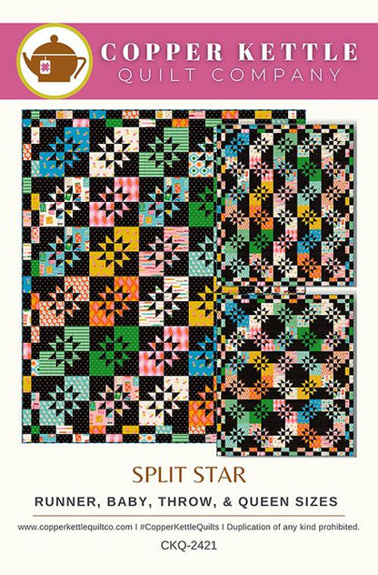 Split Star Paper Pattern by Copper Kettle Quilt Co