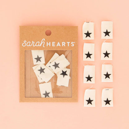 Black Star Organic Cotton Labels by Sarah Hearts