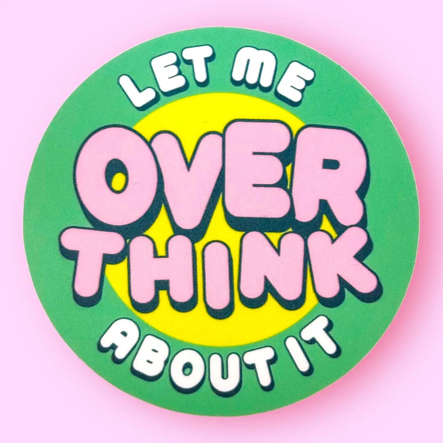 Let Me Over Think About It Sticker by The Hissin' Kitten